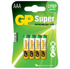 GP 24A CR4 - UE4 AAA SUPER 4 шт. в уп-ке