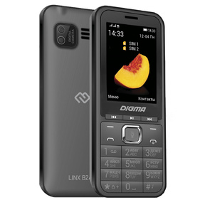 Мобильный телефон Digma LINX B241 32Mb серый моноблок 2.44" 240x320 0.08Mpix GSM900 / 1800
