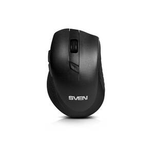 Беспроводная мышь Sven RX-425W чёрная  (5+1кл. 800-1600DPI,  блист)