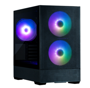 ZALMAN P30 AIR,  MATX,  BLACK,  WINDOW,  2xCombo  (3.5'' or 2.5''),  3x2.5",  1xUSB TYPE-C,  1xUSB3.0,  FRONT 2x140mm ARGB,  REAR 1x140mm ARGB