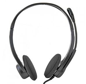 Гарнитура Logitech PC960 |981-000100| черная,  USB,  поворотный микрофон,  пульт управления на кабеле,  |981-000100| кабель 2.4м