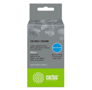 Картридж ленточный Cactus CS-M21-750499 черный для Brady BMP21-PLUS,  BMP21-LAB