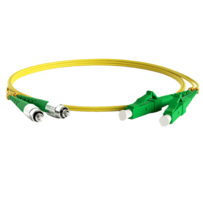 Hyperline FC-D2-9-FC / AR-LC / AR-H-2M-LSZH-YL  (FC-9-FC-LC-APC-2M) Патч-корд волоконно-оптический  (шнур) SM 9 / 125  (OS2),  FC / APC-LC / APC,  duplex,  LSZH,  2 м