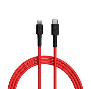USB кабель ZMI USB-кабель ZMI AL875 USB Type-c to Lightning PP braided Cable 1.5m red  (ZMKAL875CNRD)