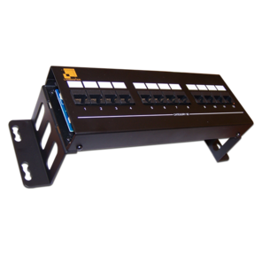 Патч-панель Lanmaster LAN-PPF12U5E / W 19" 1U 12xRJ45 кат.5e UTP