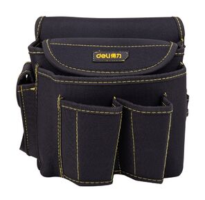 Поясная сумка монтажника Deli DL-P4  220 x 200 x 140мм,  6 карманов,  ткань Оксфорд 600D