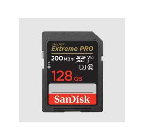 Флеш карта SD 128GB SanDisk SDXC Class 10 V30 UHS-I U3 Extreme Pro 200MB / s