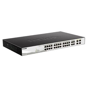 D-Link PROJ Smart  L2 Switch 24x1000Base-T PoE,  4xCombo 1000Base-T / SFP,  PoE Budget 370W,  Compact CLI