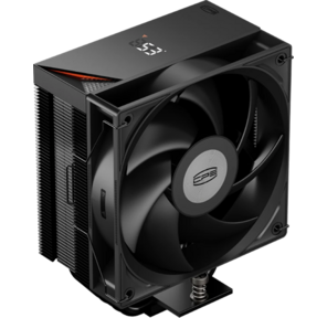 Кулер для процессора /  PCCooler RT500 Digital BK  (240W,  4-pin PWM,  LED temp.,  152mm,  Al / Cu,  5x6mm,  1x120mm,  73.32CFM,  34.9dBA,  2200RPM,  S: 1851,  1700,  1200,  115X,  AM5,  AM4,  black)