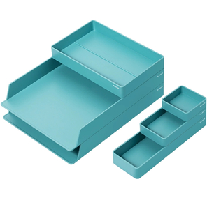 Органайзер настольный Deli ENS001GREEN Nusign зеленый пластик