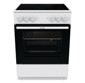 Плита Электрическая Gorenje GEC6A11WG белый стеклокерамика  (без крышки)
