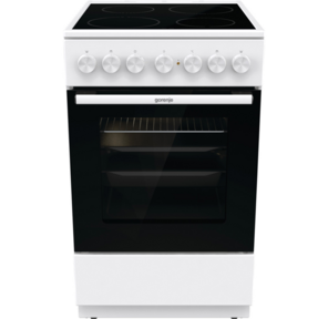 Плита Электрическая Gorenje GEC5B41WG белый стеклокерамика  (без крышки)