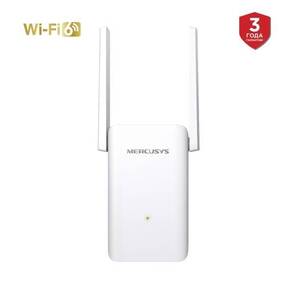 Повторитель беспроводного сигнала Mercusys ME70X AX1800 10 / 100 / 1000BASE-TX компл.:устройство / крепления / адаптер белый  (упак.:1шт)