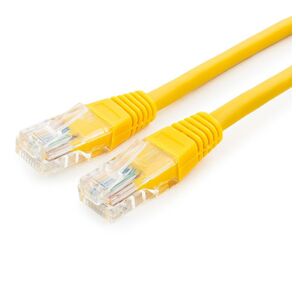 Патч-корд UTP Cablexpert кат.5e,  0.25м,  литой,  многожильный  (жёлтый)