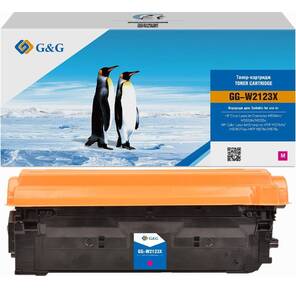 Картридж G&G,  аналог HP HP W2123X / 212X красный 10k с чипом