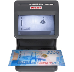 Детектор банкнот DoCash mini IR / UV / AS 10658 просмотровый мультивалюта