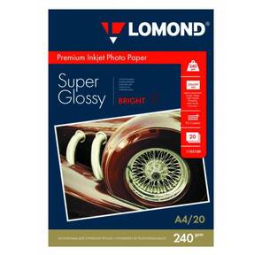 Бумага Lomond A4 240г / м2 20л.cуперглянцевая  (1105100)