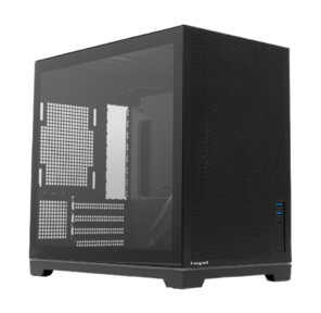 HSPD M211-TGBK Корпус без блока питания,  Mesh Mini-tower,  Black,  TG,  0.7 SPCC,  no fans, mATX,  mITX,  175 / 330 / 150mm,  2x2.5",  1x3.5",  4xPCI,  2xUSB-A 3.0,  ARGB strip,  336x211x350mm