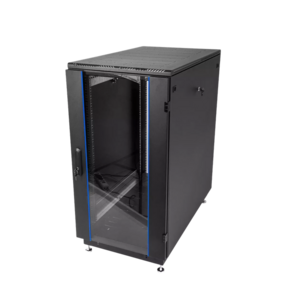 Шкаф коммутационный ЦМО ШТК-М-18.6.8-1ААА-9005 18U 600x800мм пер.дв.стекл задн.дв.стал.лист 2 бок.пан. 500кг черный