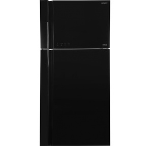 Холодильник Hitachi R-VG660PUC7-1 GBK черное стекло  (двухкамерный)