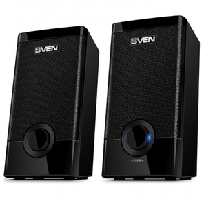 SVEN 318,  чёрный,  акустическая система 2.0  (USB,  мощность 2x2.5Вт),  черный