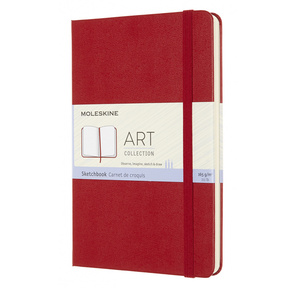 Блокнот для рисования Moleskine ART SKETCHBOOK ARTQP054F2 Medium 115x180мм 144стр. нелинованный мягкая обложка красный