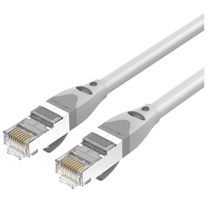 Патч-корд Vention прямой SFTP cat.6A,  RJ45 - 2м. Серый