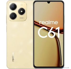 Смартфон Realme RMX3930 C61 128Gb 8Gb блестящий золотой моноблок 3G 4G 6.67" 720x1600 Android 13 50Mpix 802.11 a / b / g / n / ac NFC GPS GSM900 / 1800 GSM1900 TouchSc