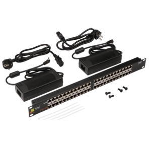 Патч-панель Lanmaster LAN-PP24-POE / A2 19" 1U 24xRJ45 кат.5e