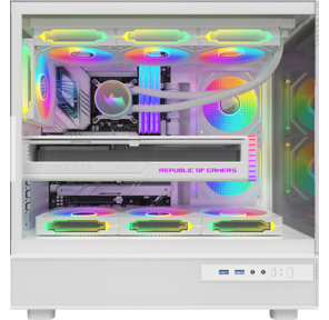 корпус Formula V Line Crystal Z8 White,  ATX,  Left side Tempered Glass,  Dual Front Panel with Tempered Glass & Mesh,  TYPE-C*1,  USB3.0*2