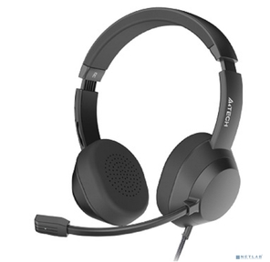 Наушники с микрофоном A4Tech Fstyler FH150U черный 2м накладные USB оголовье  (FH150U BLACK)