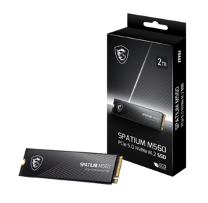 Твердотельный накопитель SSD MSI M.2 2280 2TB SPATIUM M560 Client SSD S78-440Q940-P83,  PCIe Gen4x4 with NVMe,   3D TLC,  R /  W 4900 /  4400