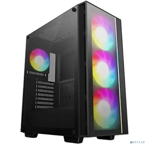 Корпус Deepcool MATREXX 55 V4 черный без БП E-ATX 2xUSB2.0 1xUSB3.0 audio bott PSU