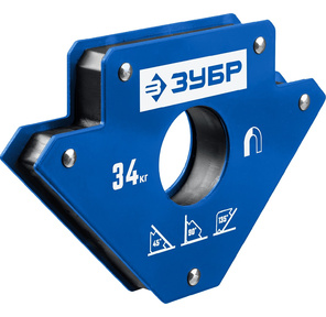 Угольник магнитный для сварочных работ ЗУБР УМ-3  до 34 кг