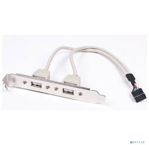 Планка в сист. блок на 2 USB 2.0,  Gembird