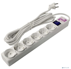 Фильтр-удл. PC 5м 6р,  бел. 16А / 3, 5кВт