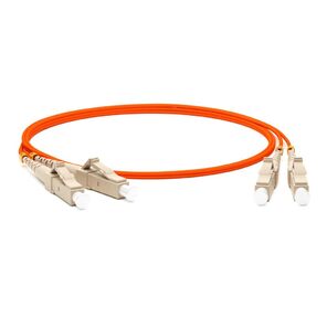 Hyperline FC-D2-50-LC / PR-LC / PR-H-10M-LSZH-OR  (FC-50-LC-LC-PC-10M) Патч-корд волоконно-оптический  (шнур) MM 50 / 125,  LC-LC,  2.0 мм,  duplex,  LSZH,  10 м