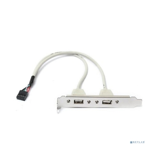 ORIENT C086L30,  Планка портов в корпус 2xUSB 2.0,  длина кабеля 30см,  oem  (31302)