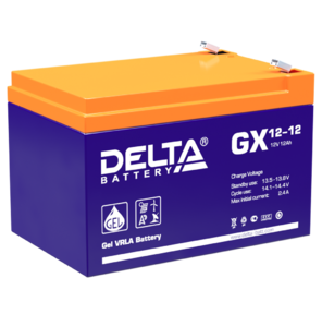 Аккумуляторная батарея Delta GX 12-12   (12V,   12Ah) для UPS