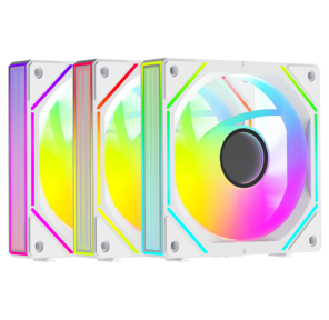 Вентилятор для корпуса Fan Ocypus Gamma F12 UNI WH ARGB REVERSE BLADE 3 IN 1 PWM белый