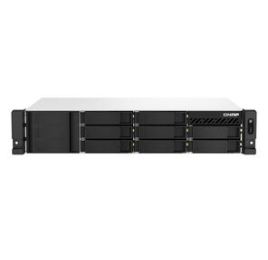 QNAP TS-873AeU-RP-4G NAS 8 HDD trays,  2x 2.5 GbE. 64-bit 4-core AMD V1500B 2, 2 GHz,  4 GB. RAM  (1*4 GB) up to 32GB  (2*16 GB),  2 x M2 2280  (PCIe Gen3 x 1),  2xPSU W / o rail kit RAIL-B02