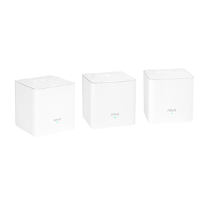 Tenda nova MW3  (3 роутера) АС1200 Двухдиапазонная Wi-Fi Mesh система,  2 порта fast ethernet RJ45