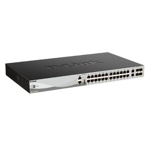 D-Link DGS-3130-30TS / B1A,  PROJ L2+ Managed Switch with 24 10 / 100 / 1000Base-T ports and 2 10GBase-T ports and 4 10GBase-X SFP+ ports.16K Mac address,  SIM,   USB port,  IPv6,  SSL v3,  802.1Q VLAN, GVRP,  80