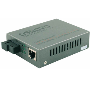 OSNOVO Гигабитный медиаконвертер,  по одному волокну SM до 20 км,  по MM - до 500м,  tx1550 / rx1310нм