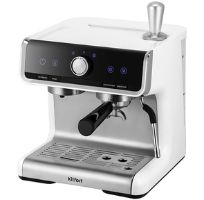 Кофеварка рожковая Kitfort КТ-7170 2900Вт серебристый / черный