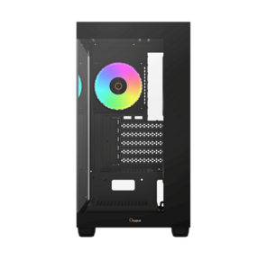 корпус Ocypus Gamma C52 BK ARGB,  MATX,  USB3.0*1+USB2.0*2,  SIDE 2x120mm ARGB,  REAR 1x120mm ARGB
