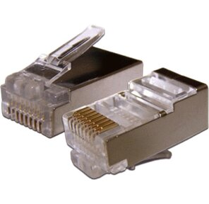 Коннектор медный Lanmaster TWT-PL45 / S-8P8C-6V UTP RJ45 кат.6 натуральный  (упак.:100шт)