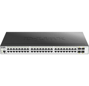 D-Link DGS-3000-52L / B,  L2 Managed Switch with 48 10 / 100 / 1000Base-T ports and 4 1000Base-X SFP  ports.16K Mac address,  802.3x Flow Control,  4K of 802.1Q VLAN,  VLAN Trunking,  802.1p Priority Queues,  Tr