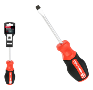 Шлицевая DL3446 SL6x38мм сталь S2,  матовый стержень,  двухкомпонентная прорезиненная рукоять