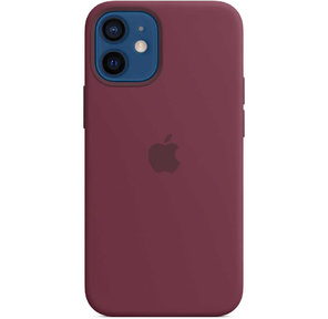 iPhone 12 mini Silicone Case with MagSafe - Plum